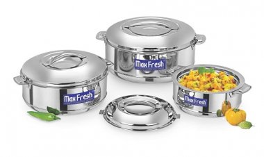 Maxfresh Stainless Steel Hotpots – Store your food warm for hours.