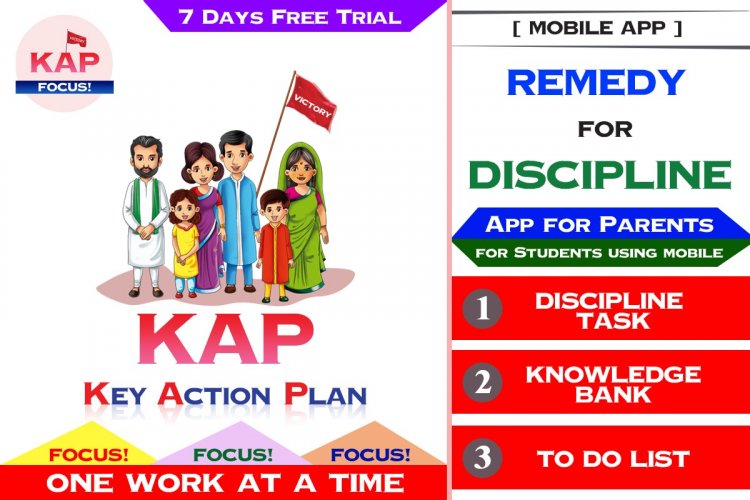 KAP (Key-Action-Plan) - Complete solution for every parent and children using mobile phones.