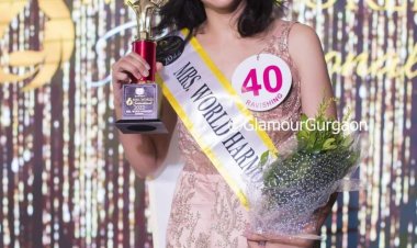 Shivika shyamsukha crowned Mrs World Harmony in the fashion capital of the country - Mumbai.